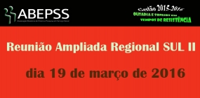 Regional Sul II agenda reunião ampliada para o dia 19 de março