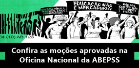 Confira as moções aprovadas na Oficina Nacional da ABEPSS