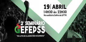 Vem aí o II Seminário GEFEPSS 