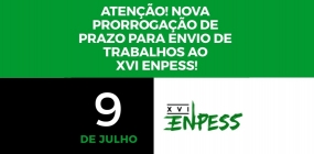 Prazo para envio de trabalhos ao XVI ENPESS é estendido para 9 de julho