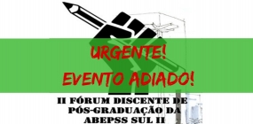 II Fórum Discente de Pós-graduação é adiado para 24 de outubro