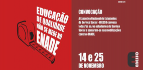 Enesso convoca para mobilização contra o Enade