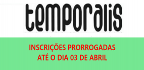 Inscrições prorrogadas! Envio de trabalhos à Revista Temporalis termina nesta quarta-feira, 03