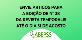 Revista Temporalis abre prazo para envio de trabalhos para edição nº 38 do periódico