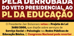 Abepss integra articulação para derrubada do veto ao PL Educação e lamenta decisão do presidente