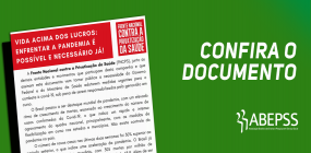 ABEPSS assina documento que pede o enfrentamento à Covid-19