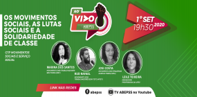 Encontro do ABEPSS AO VIVO discutirá os movimentos sociais e as lutas sociais