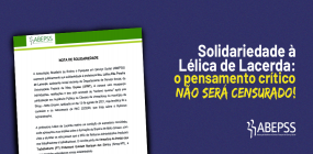 Nota de solidariedade à Lélica de Lacerda