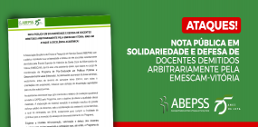 Nota pública em solidariedade e defesa dos docentes demitidos pela Emescam-Vitória