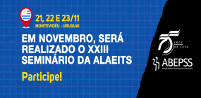 Em novembro, será realizado o XXIII Seminário da ALAEITS