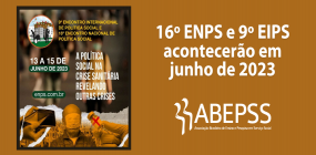 16º ENPS e 9º EIPS acontecerão em junho de 2023