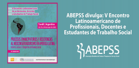 V Encontro Latinoamericano de Profissionais, Docentes e Estudantes de Trabalho Social será em maio